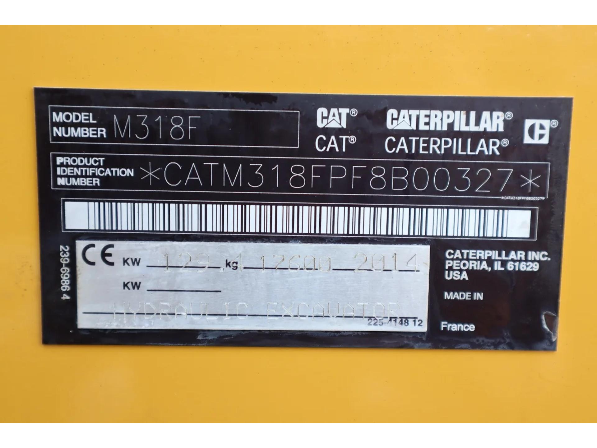 Foto 20 van Caterpillar M318 F | ROTOTILT | BUCKET | TRAILER HYDR | BSS