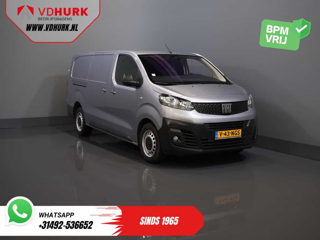 Toyota Proace Worker (Fiat Scudo) 2.0 MJ 145 pk L3 BPM VRIJ! Adapt.Cruise/ Climate/ Keyless/ Carplay/ Camera/ PDC