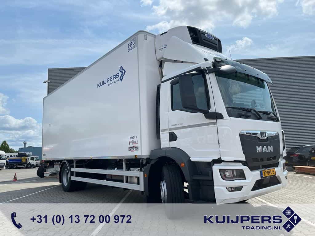 Man TGM 18.250 / Carrier Koeler -30 gr / Chereau Frigobox / Laadklep / APK 06-26