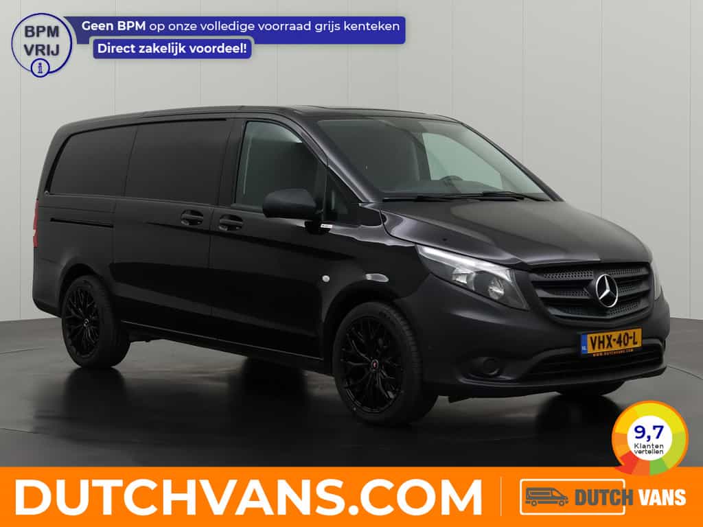 Mercedes-Benz Vito Lang Black Edition | Camera | Airco | 3-Persoons | Trekhaak